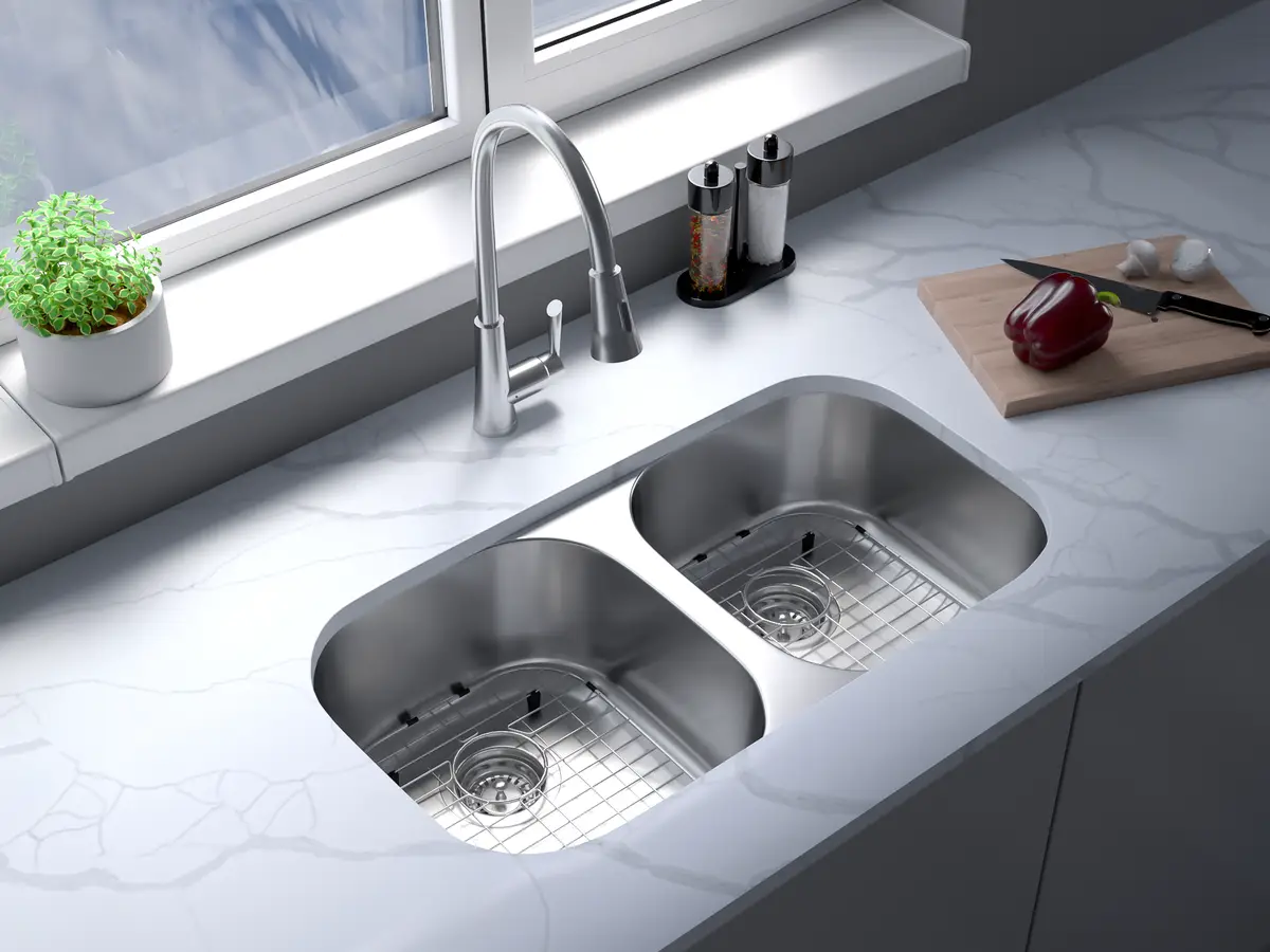 Free Undermount Sink with Countertop